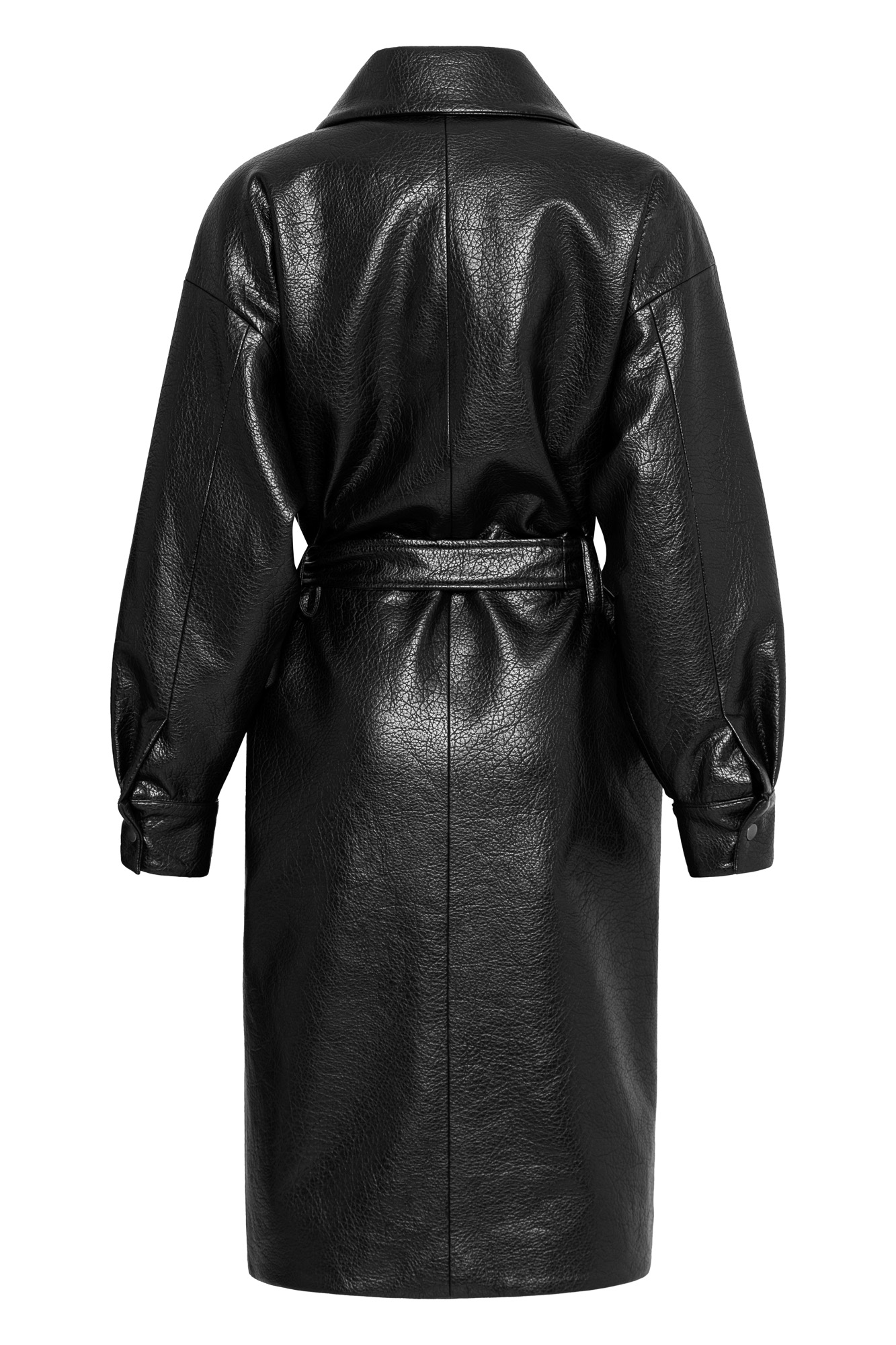 ΜΑΚΡΥ ΠΑΛΤΟ ΣΕ ΥΦΗ ΔΕΡΜΑΤΟΣ ΜΕ ΖΩΝΗ ΜΑΚΡΥ ΠΑΛΤΟ ΣΕ ΥΦΗ ΔΕΡΜΑΤΟΣ ΜΕ ΖΩΝΗ