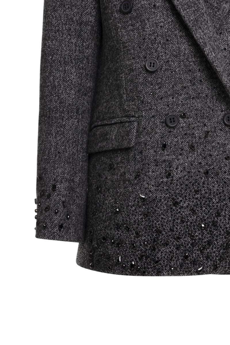 ΜΑΛΛΙΝΟ ΣΑΚΑΚΙ ΜΕ ΠΕΤΡΕΣ ΣΕ ΦΑΡΔΙΑ ΓΡΑΜΜΗ