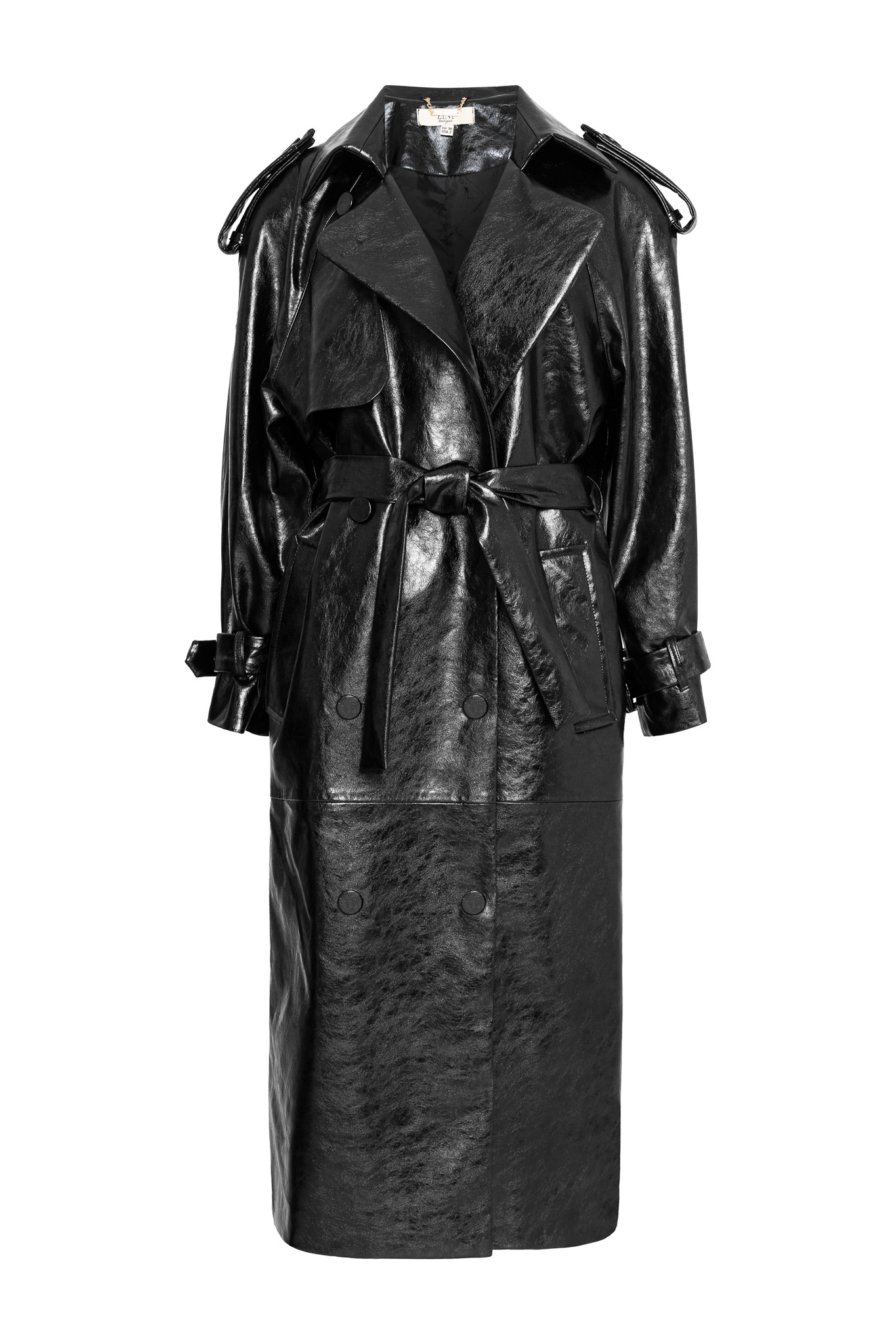 LEATHER-TEXTURED COAT LEATHER-TEXTURED COAT