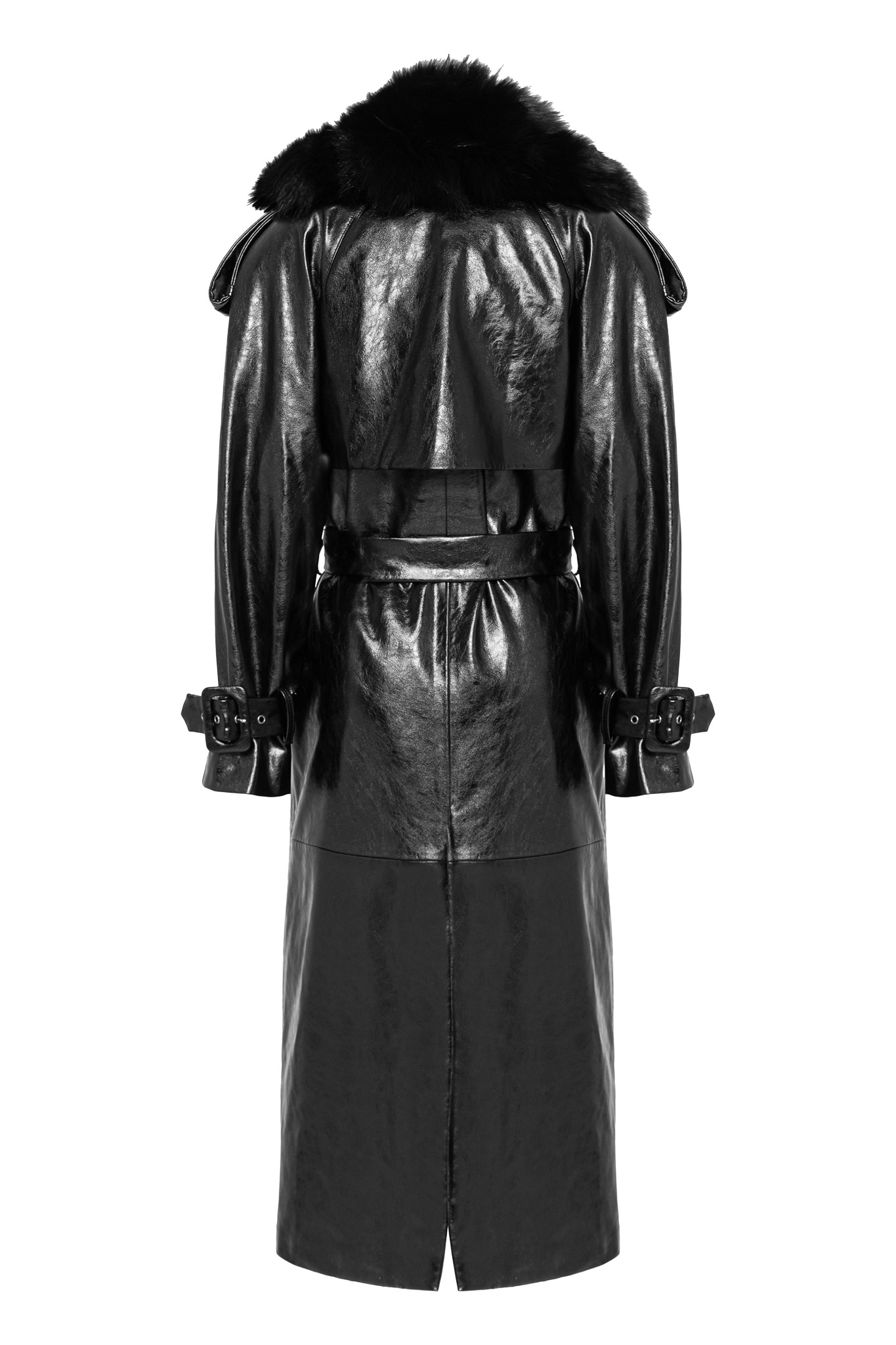 LEATHER-TEXTURED COAT LEATHER-TEXTURED COAT