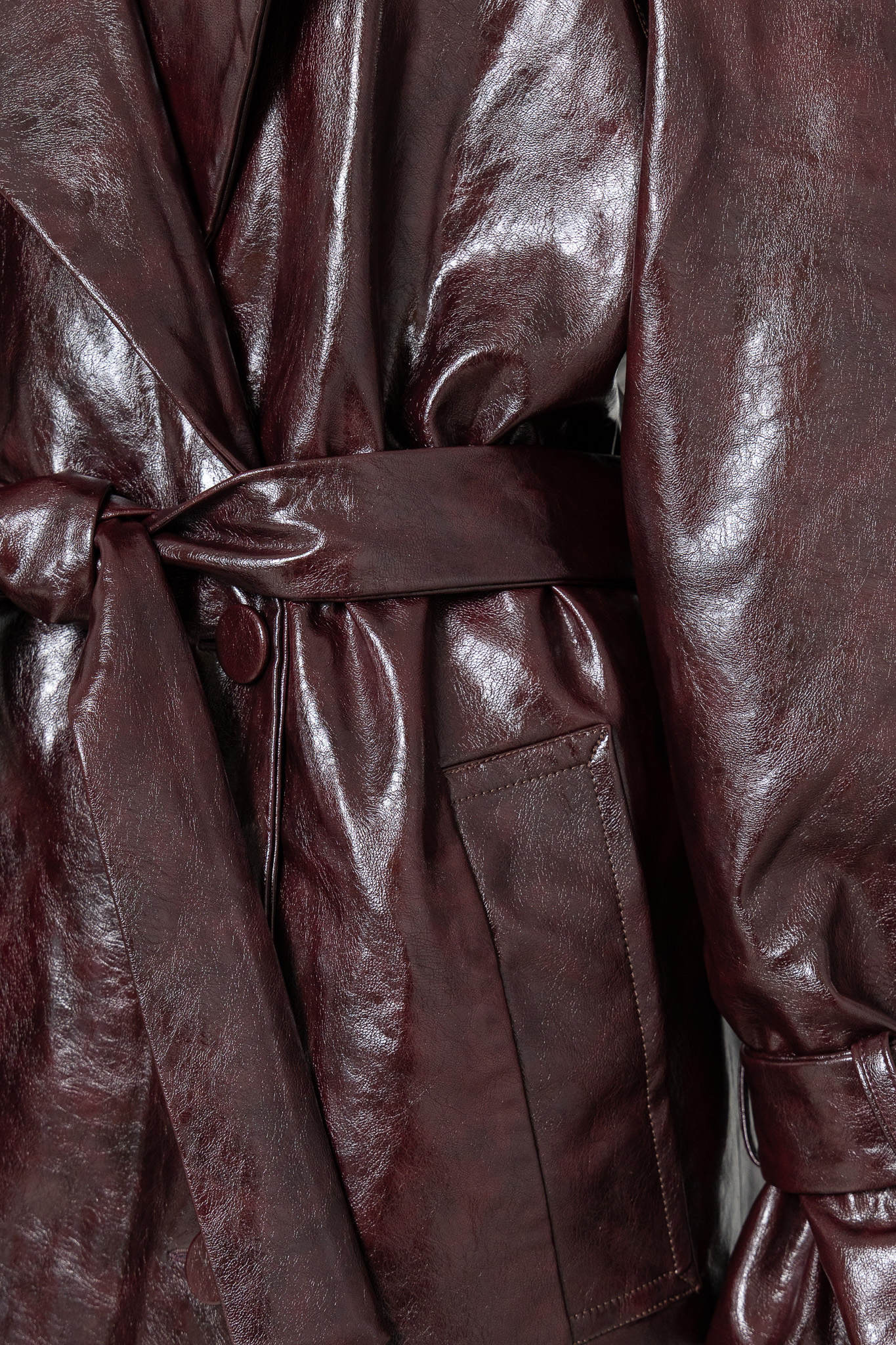 LEATHER-TEXTURED COAT LEATHER-TEXTURED COAT