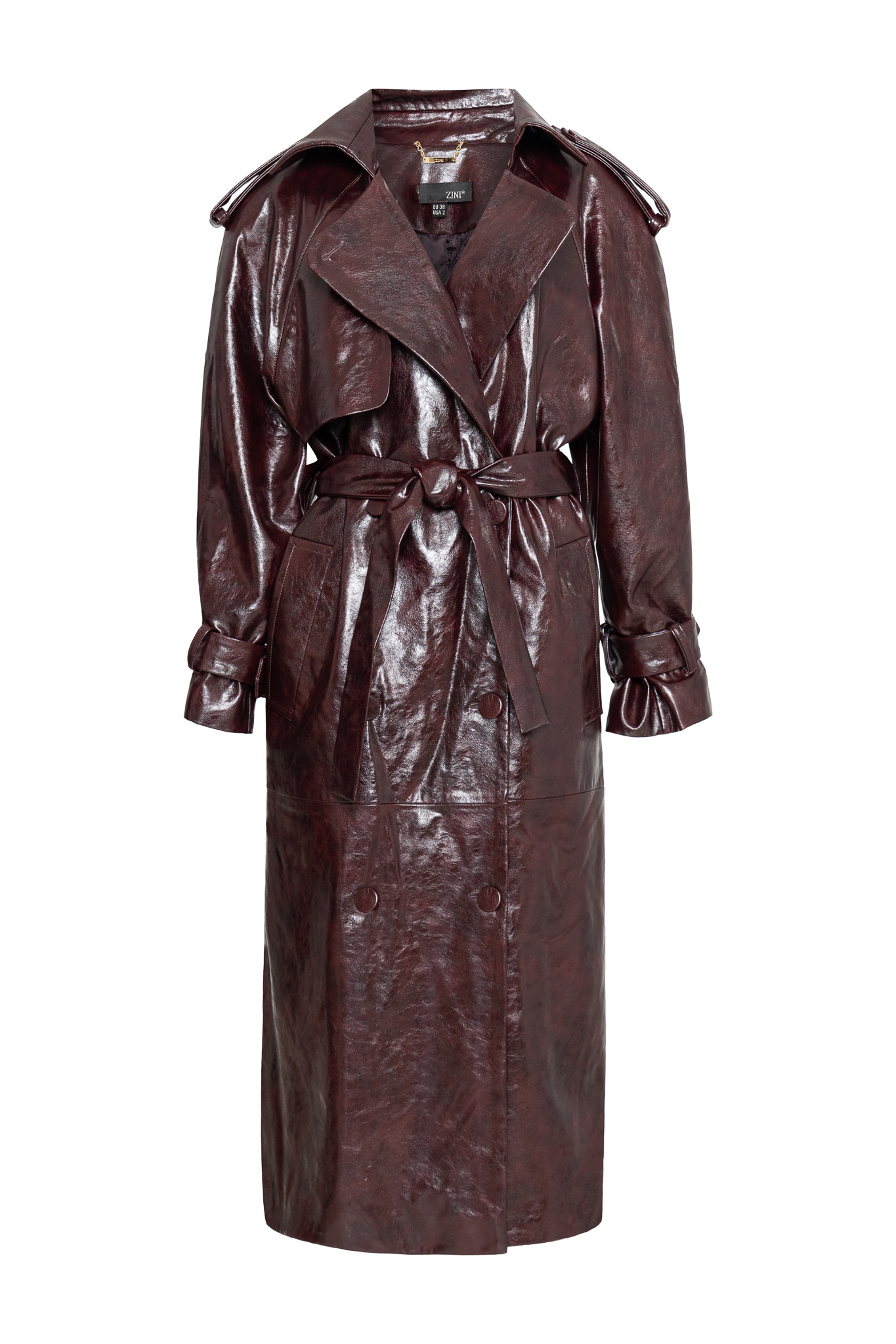 LEATHER-TEXTURED COAT LEATHER-TEXTURED COAT