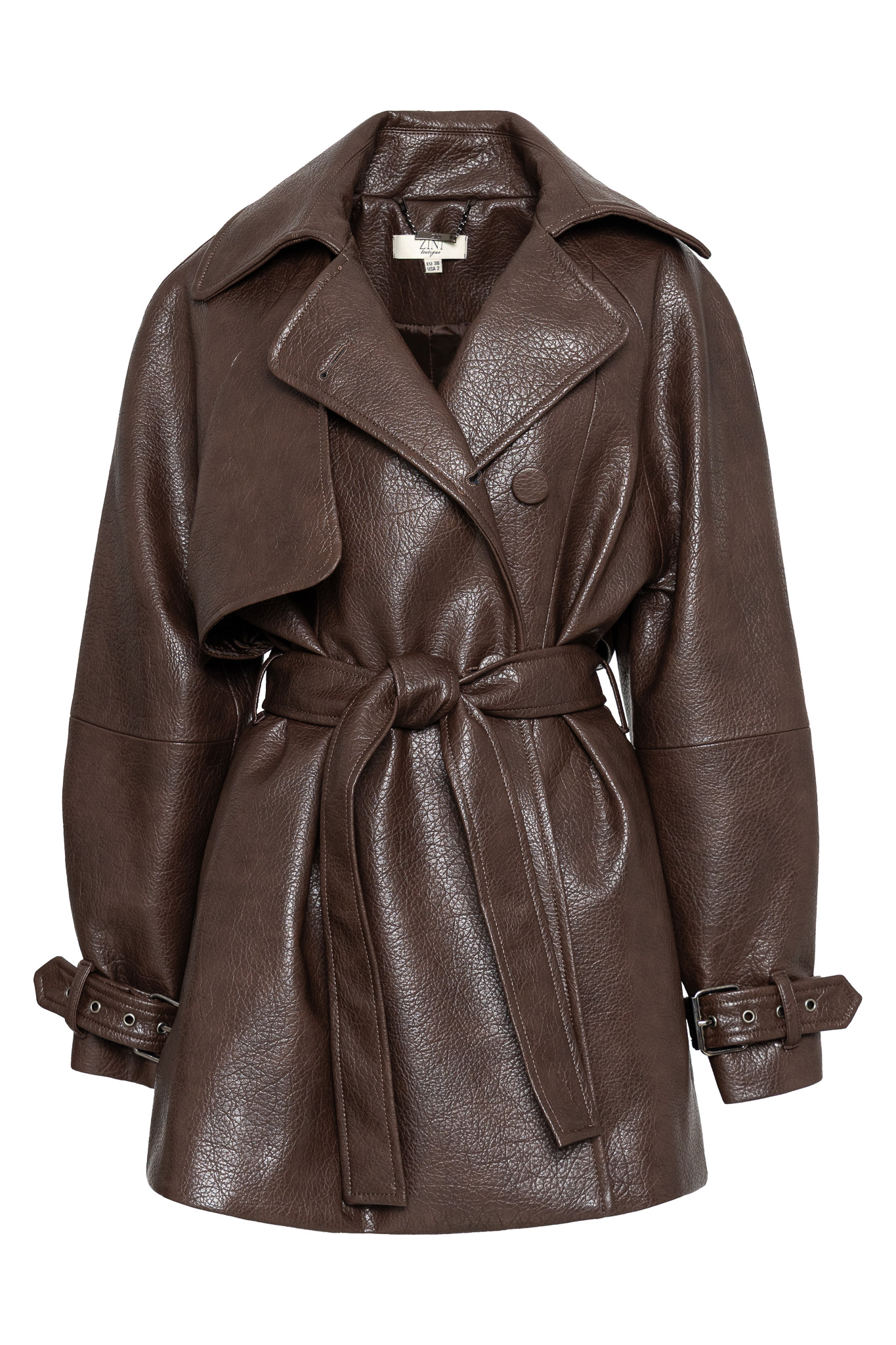 LEATHER-LIKE COAT LEATHER-LIKE COAT