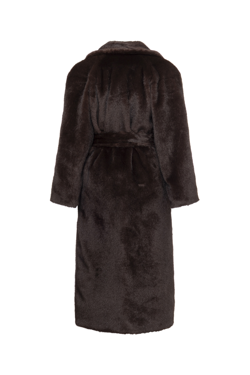 LONG FAUX FUR COAT