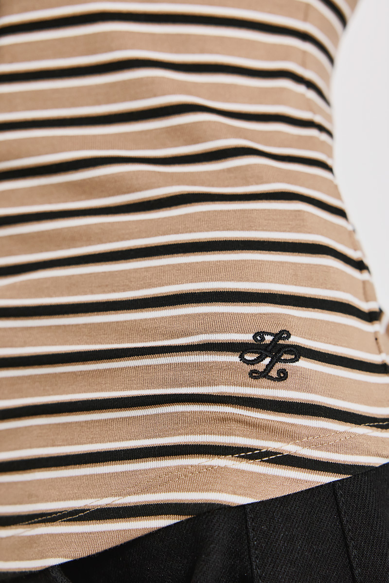 STRIPED LONG SLEEVE BLOUSE