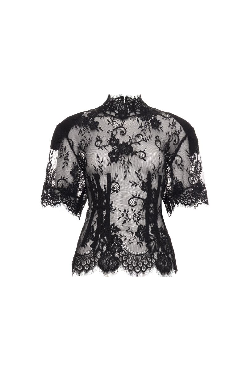 LACE SLEEVE TOP