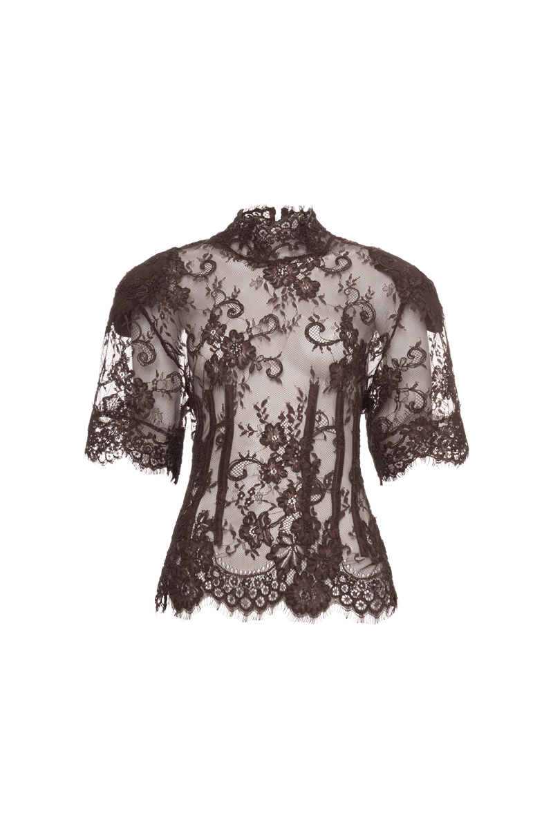 LACE SLEEVE TOP
