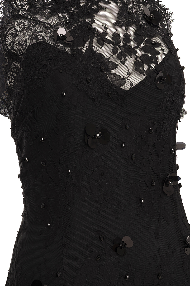 MIDI DRESS WITH LACE