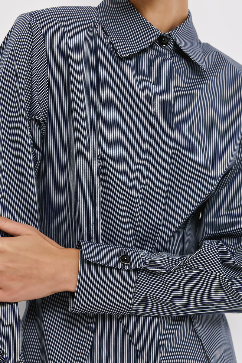 STRIPED SHIRT WITH BELT