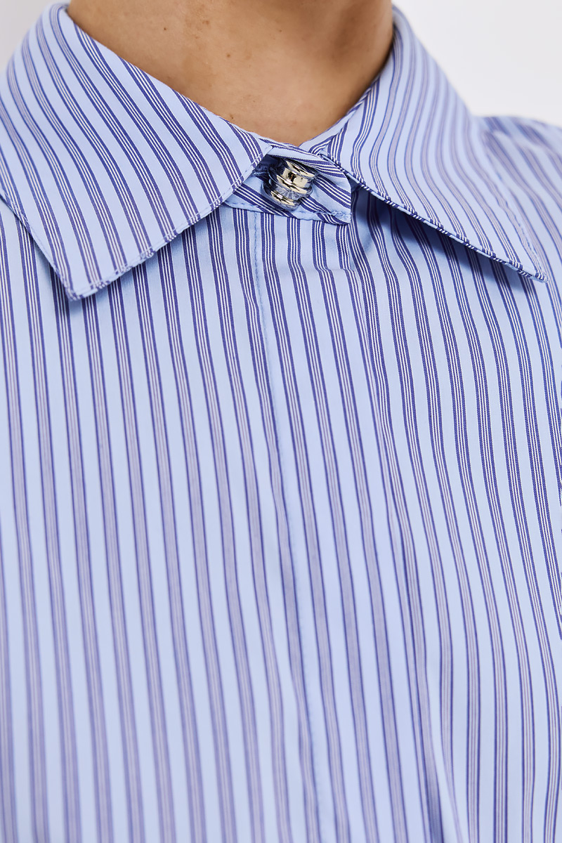 STRIPED SHIRT WITH BELT