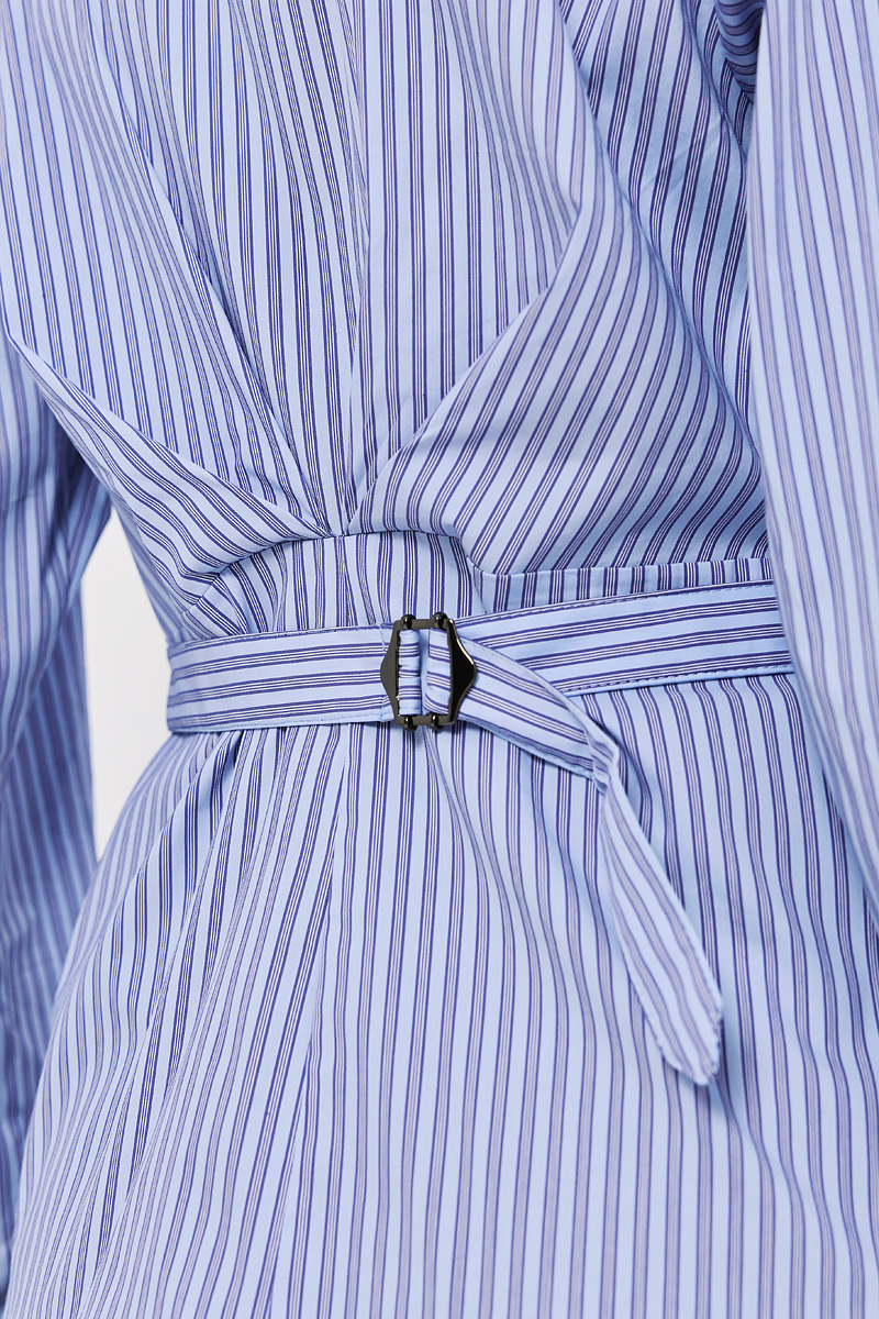 STRIPED SHIRT WITH BELT