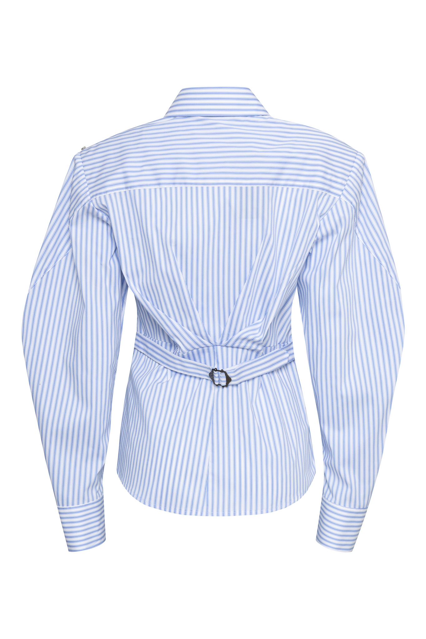 STRIPED SHIRT WITH BELT STRIPED SHIRT WITH BELT