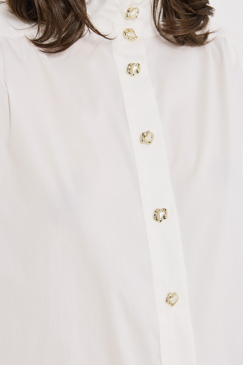 SHIRT WITH GOLD BUTTONS