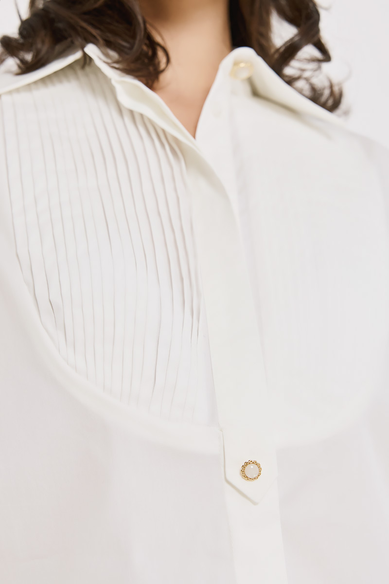 SHIRT WITH PLEATS