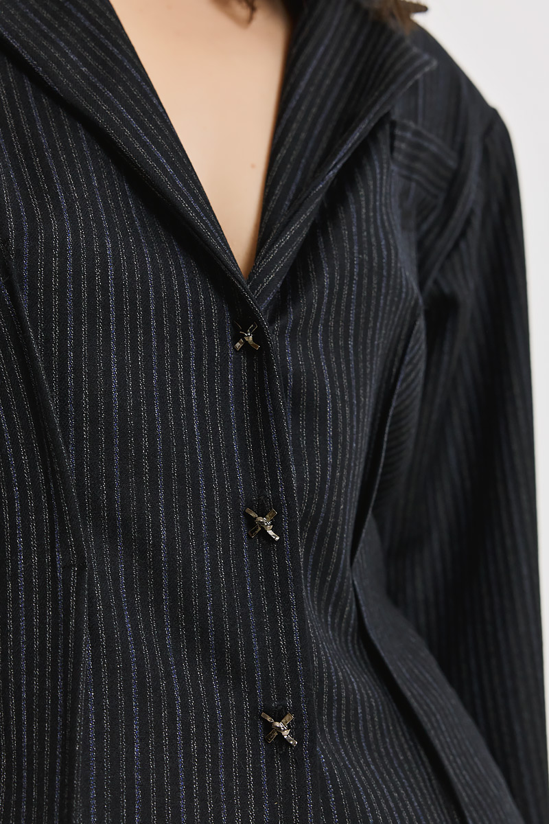 SHIRT WITH GOLD BUTTONS