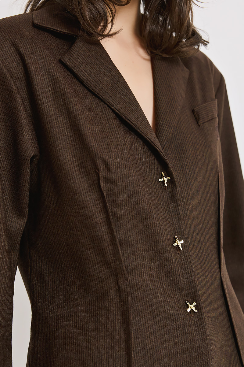 SHIRT WITH GOLD BUTTONS