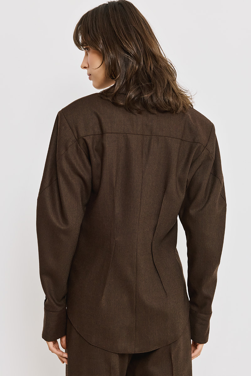 SHIRT WITH GOLD BUTTONS