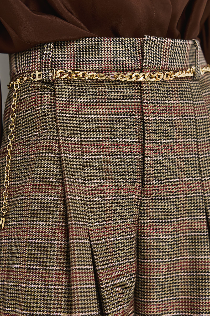 CHECKED BERMUDA SHORTS