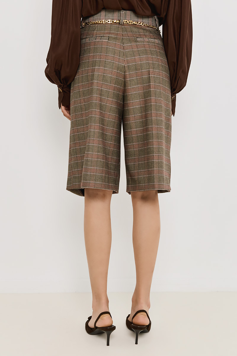 CHECKED BERMUDA SHORTS