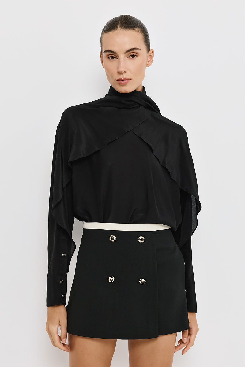 BUTTONED SKORT