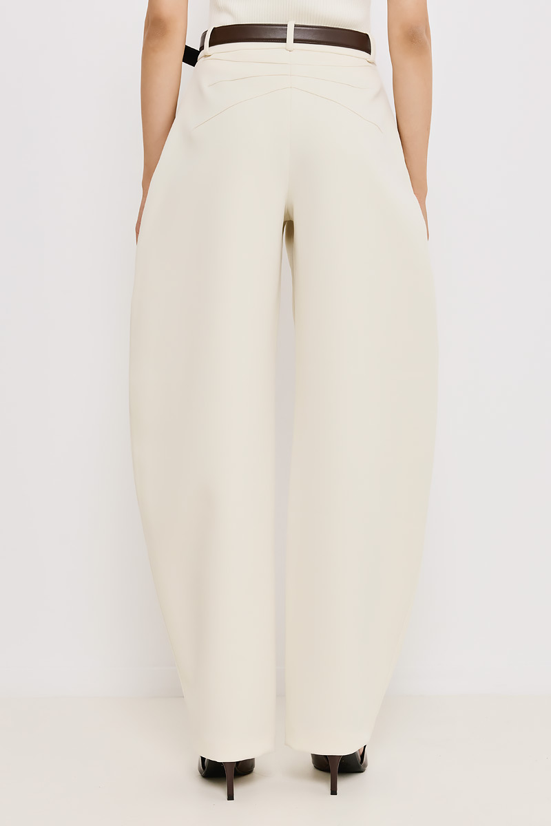 BARREL WOOL PANTS
