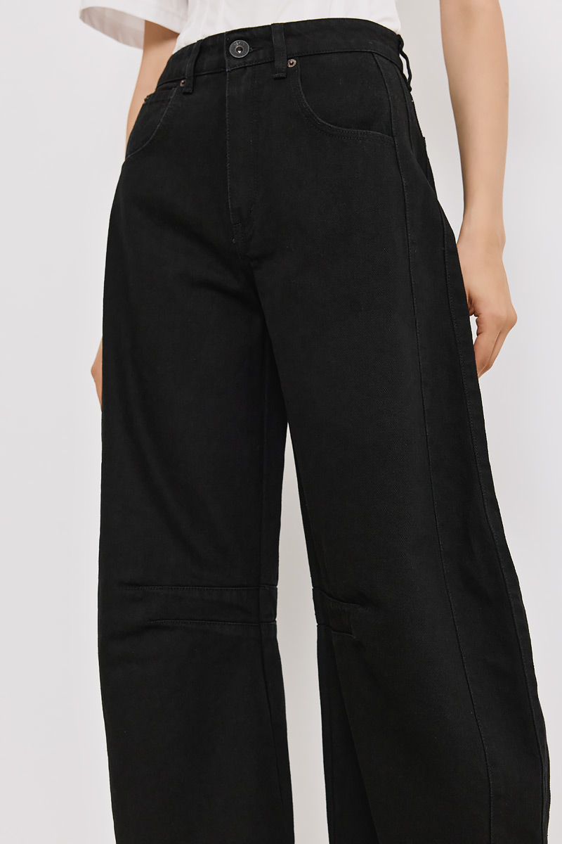 WIDE-LEG DENIM TROUSERS