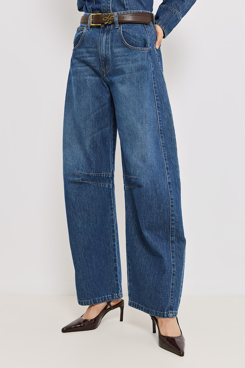 WIDE-LEG DENIM TROUSERS