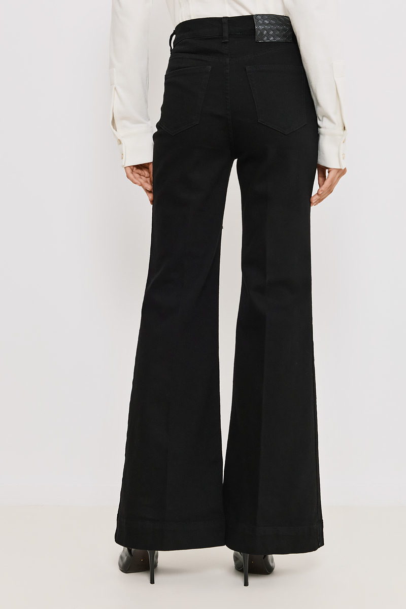 HIGH-WAISTED FLARED JEANS