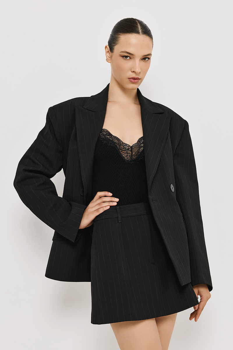 PINSTRIPE MINI SKORT