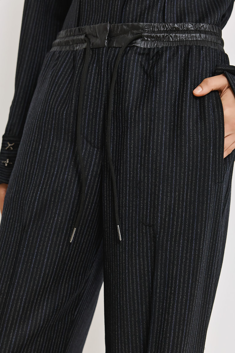 WOOLEN BROAD-LEG PANTS