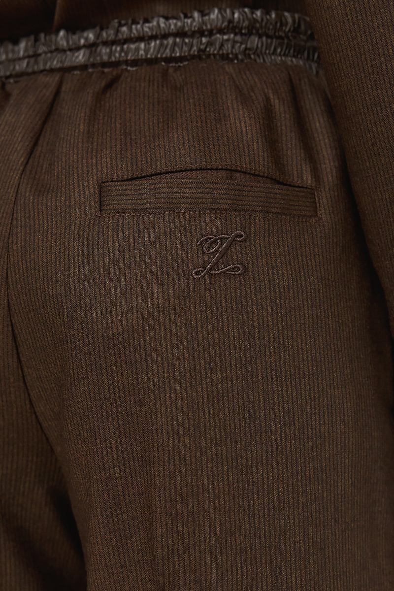 WOOLEN BROAD-LEG PANTS