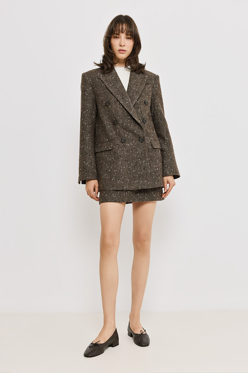 TWEED ΜΑΛΛΙΝΗ MINI ΦΟΥΣΤΑ