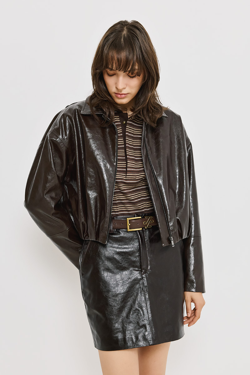MINI LEATHER SKIRT