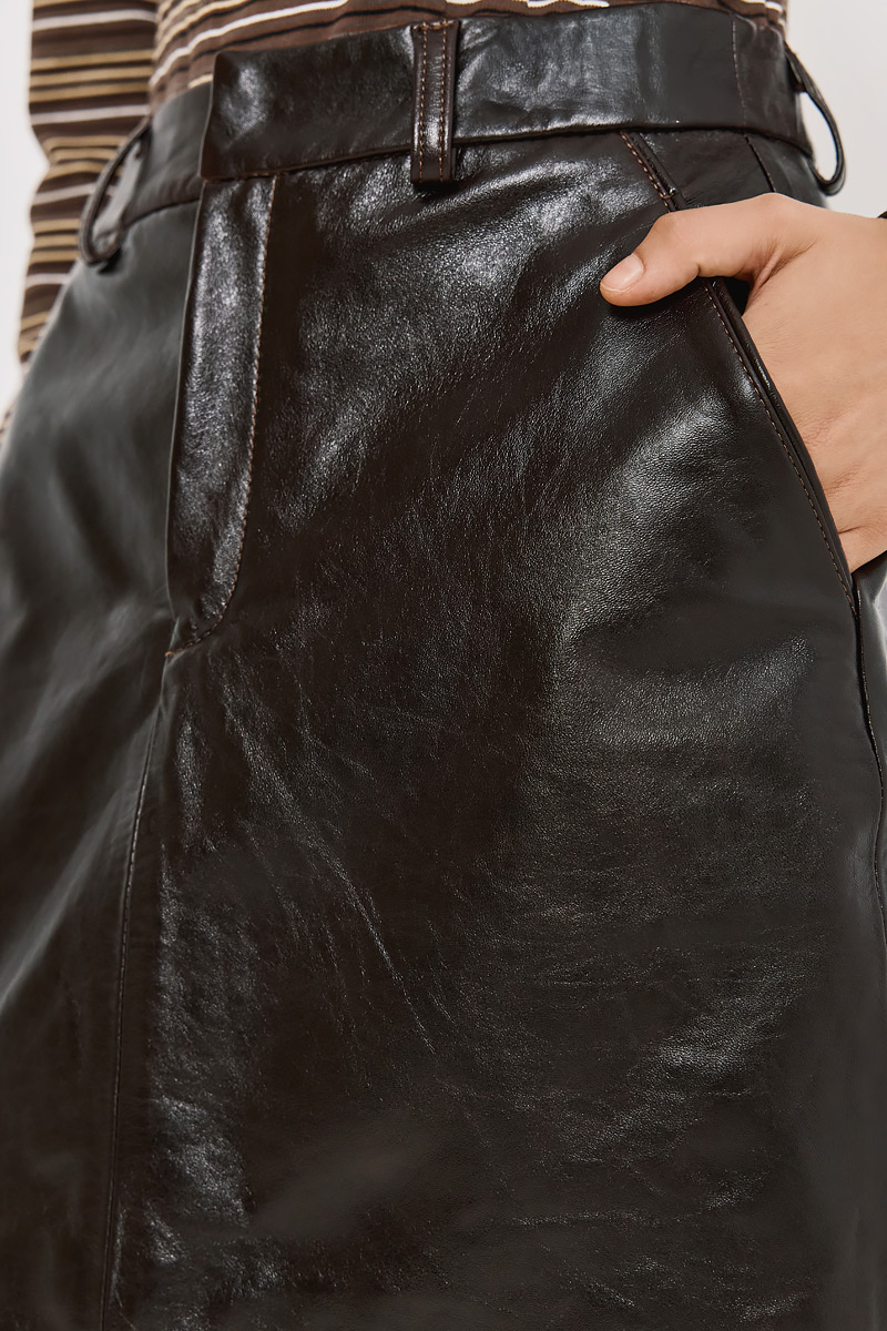 MINI LEATHER SKIRT