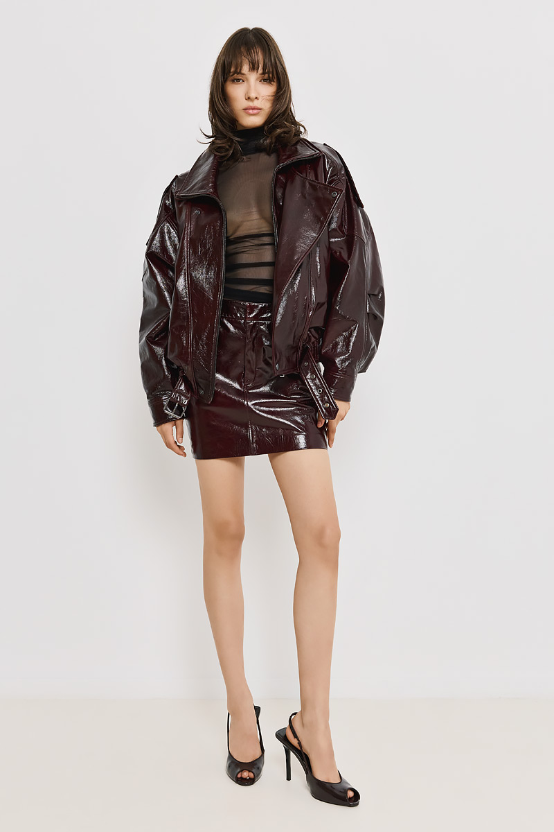 MINI LEATHER SKIRT MINI LEATHER SKIRT