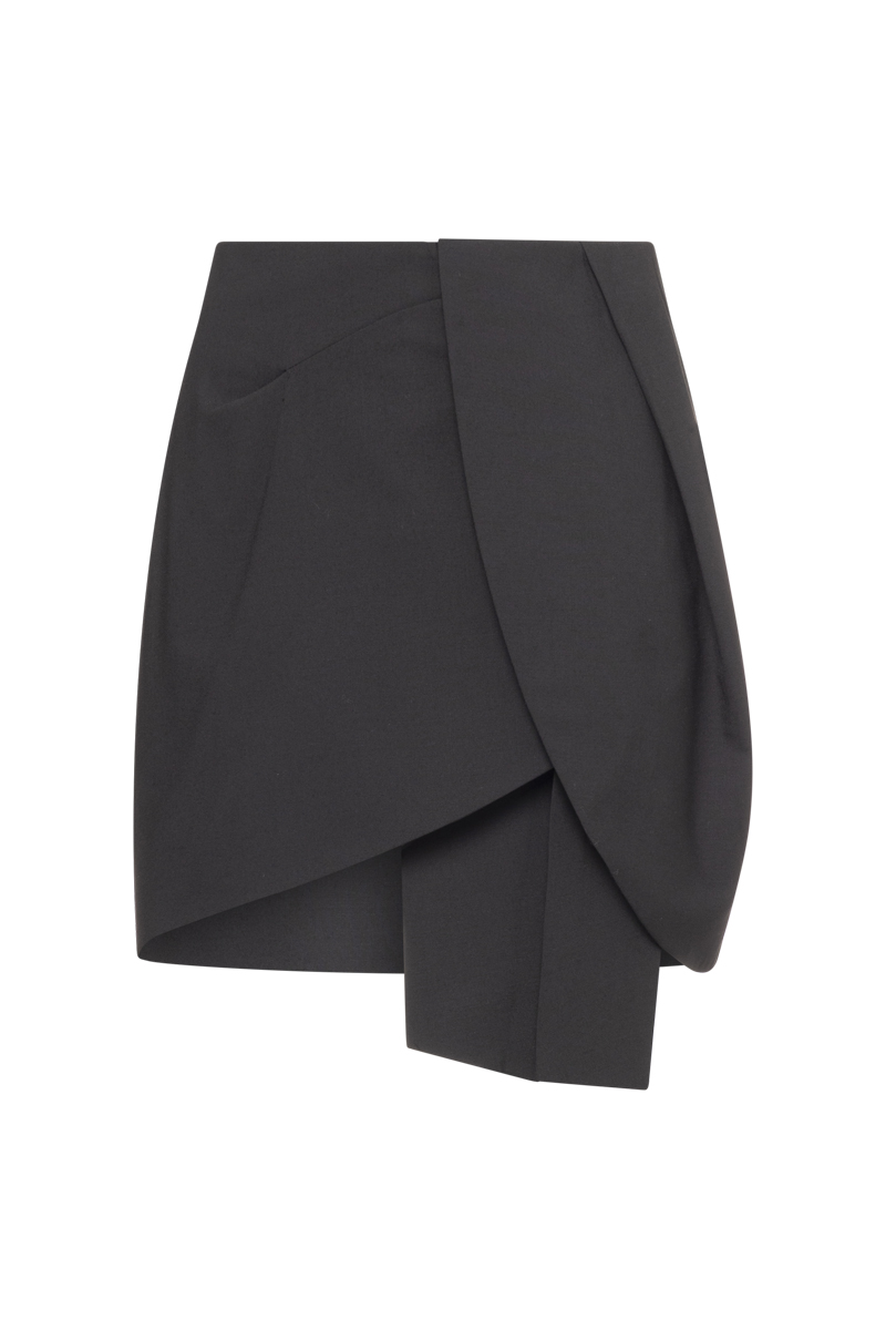 ASYMMETRIC MINI SKIRT