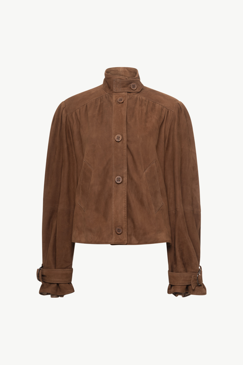 SUEDE CROPPED JACKET