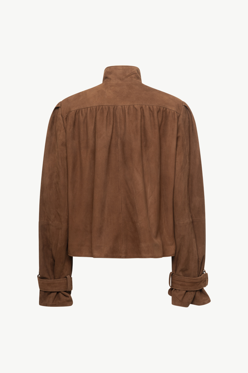 SUEDE CROPPED JACKET