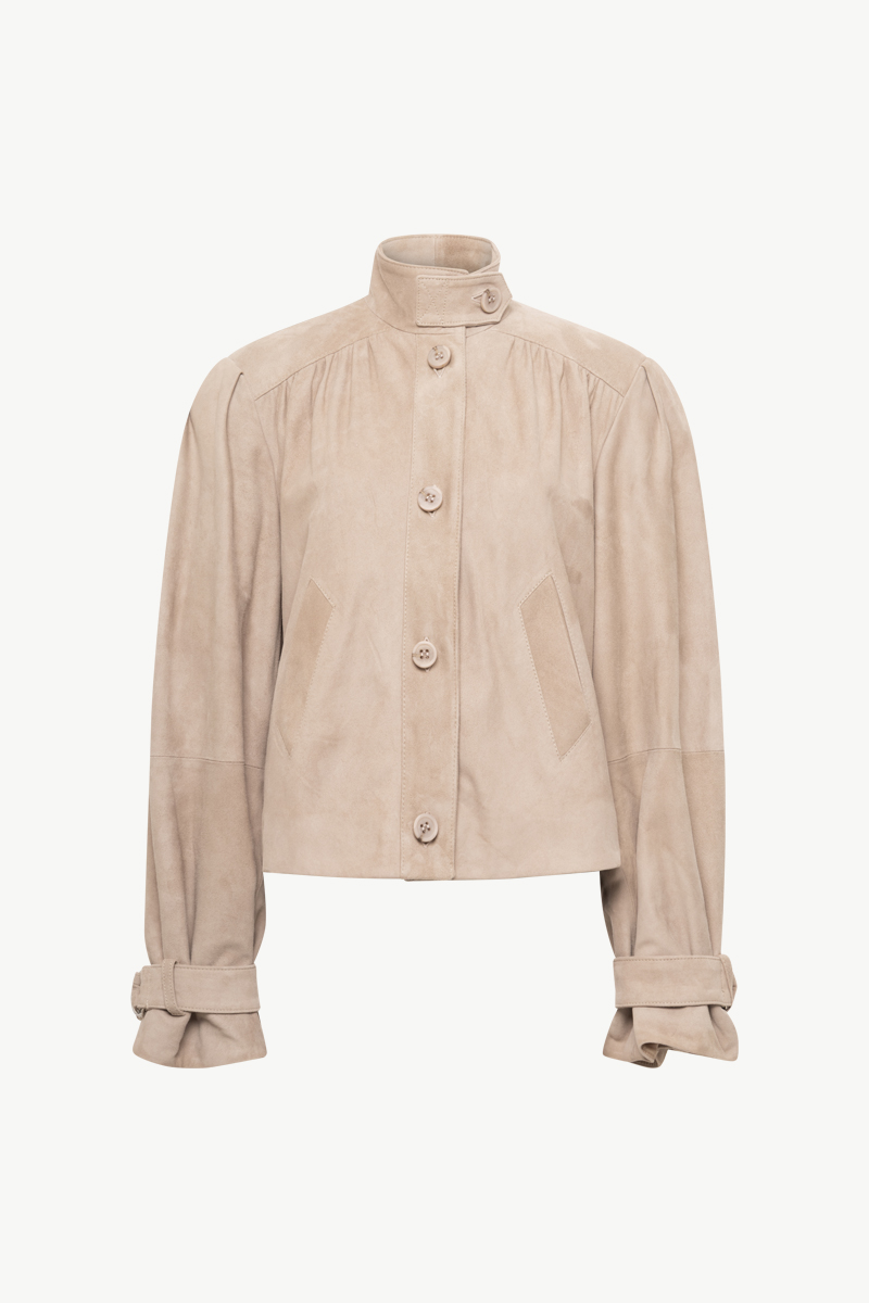 SUEDE CROPPED JACKET