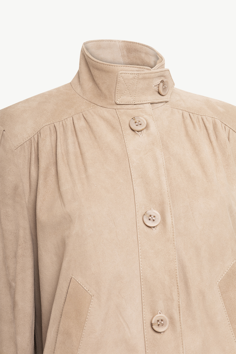 SUEDE CROPPED JACKET