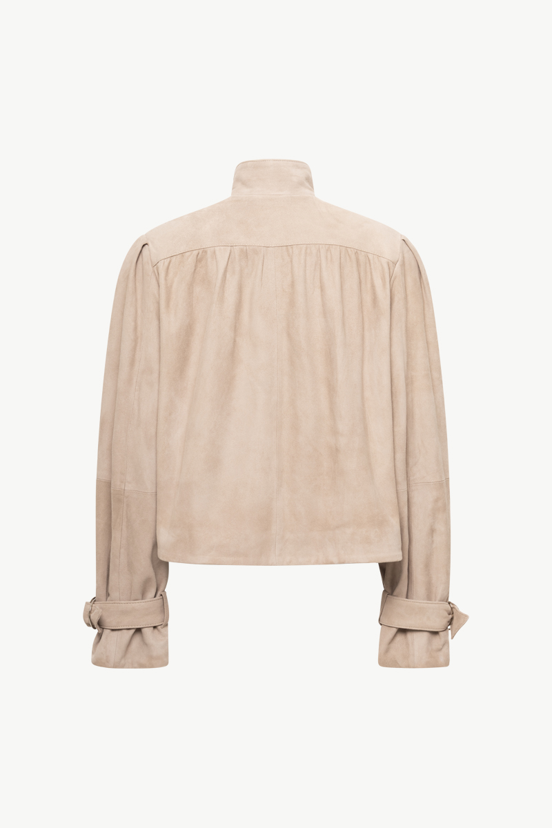 SUEDE CROPPED JACKET