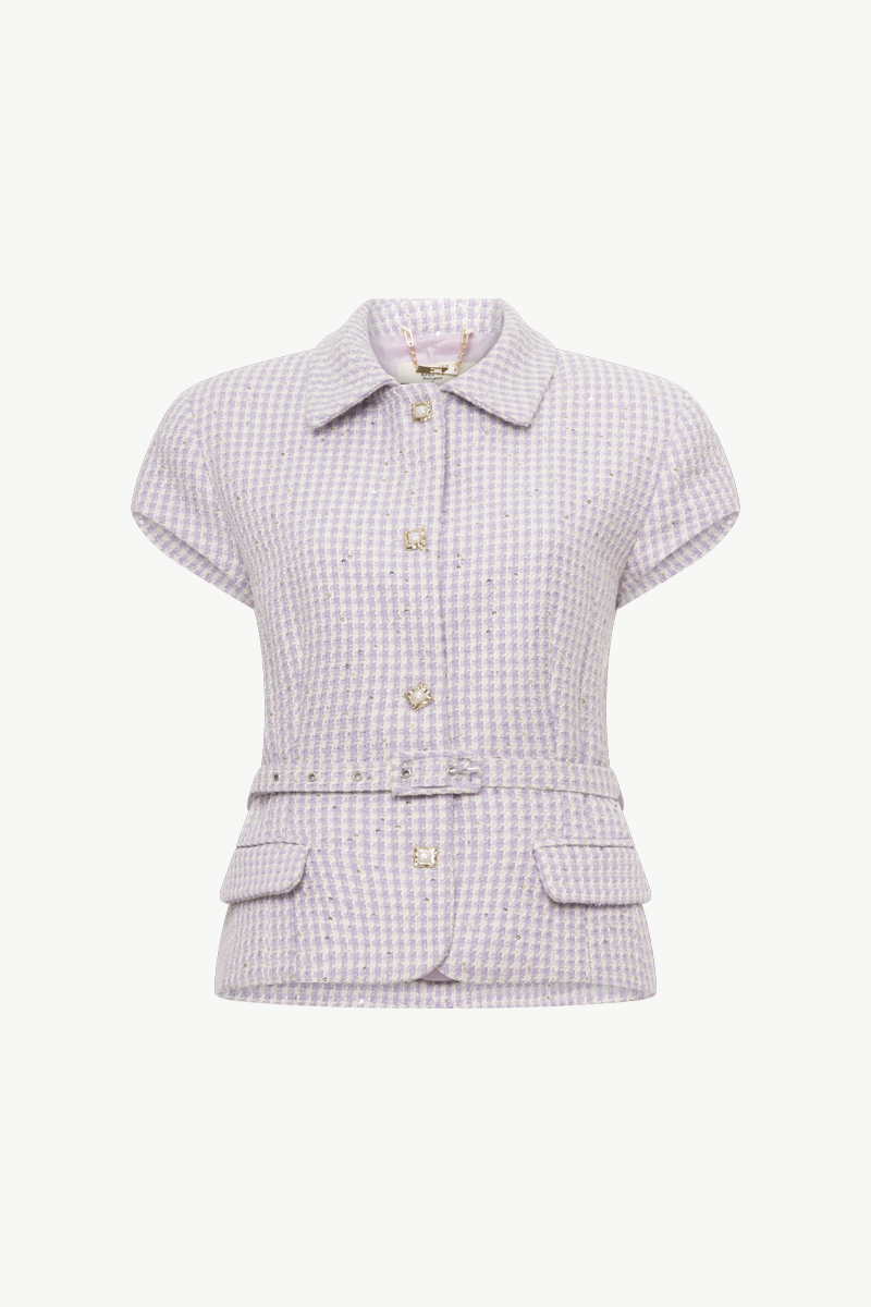 BELTED SLIM FIT VEST