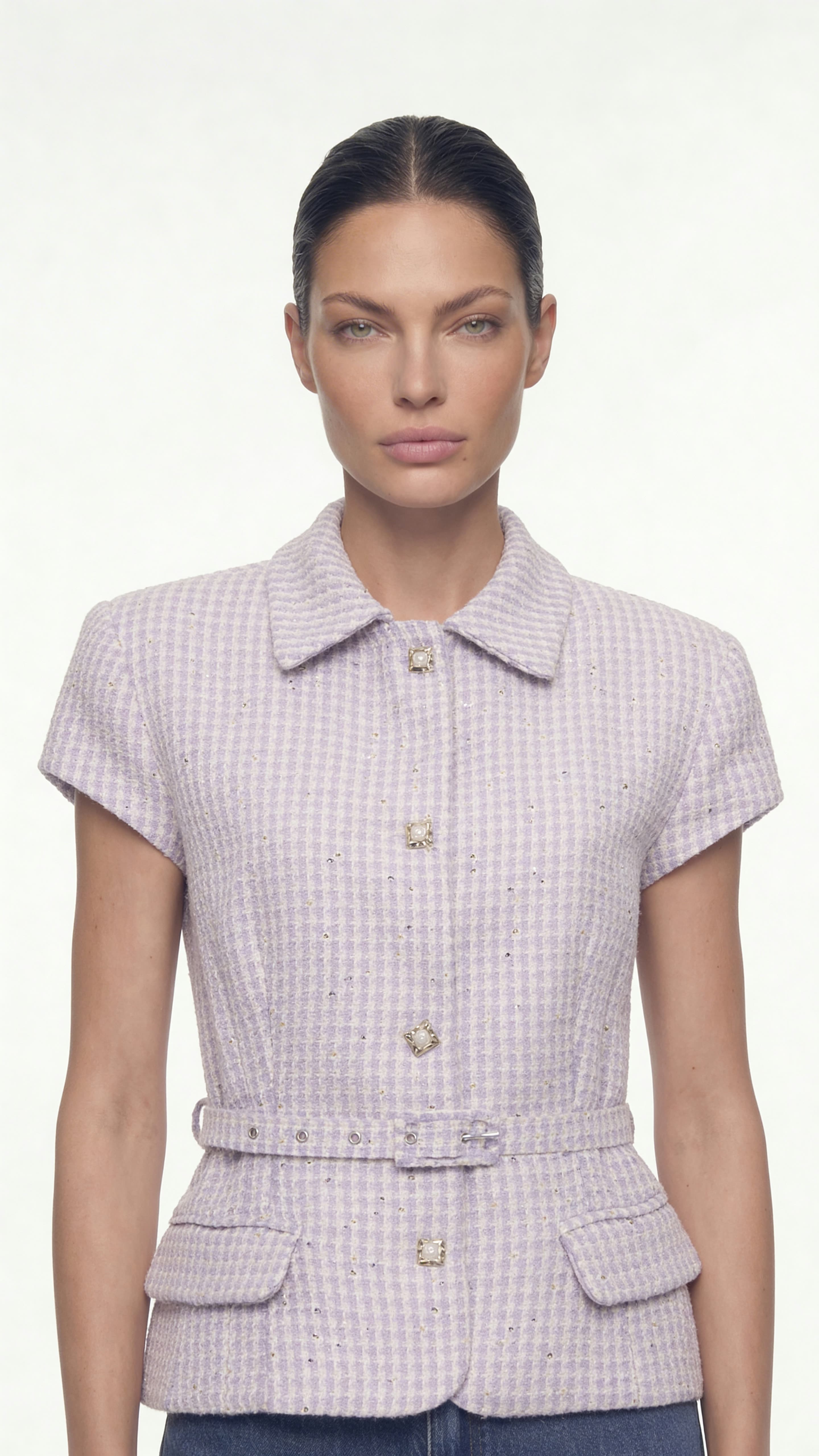 BELTED SLIM FIT VEST