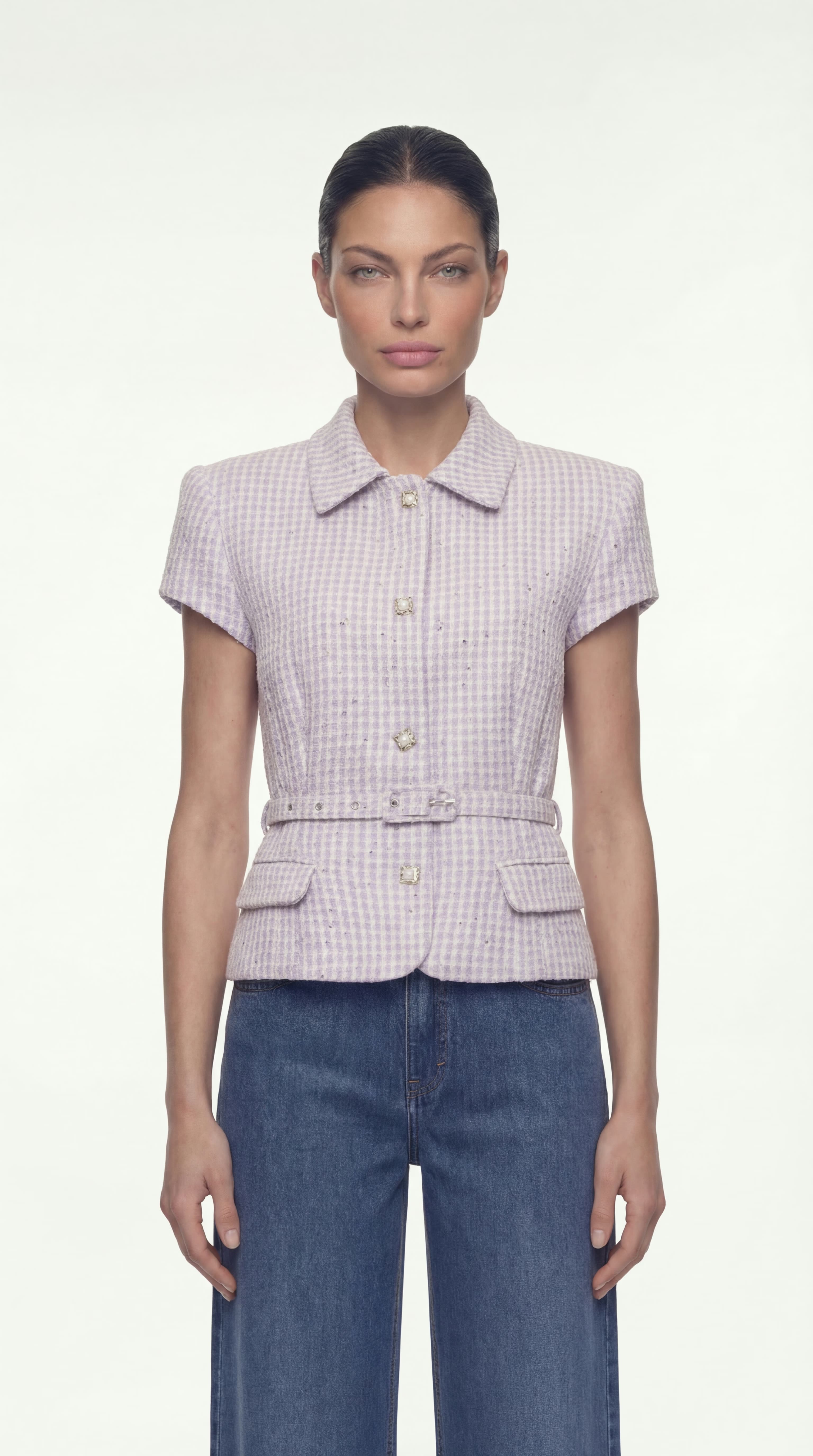 BELTED SLIM FIT VEST