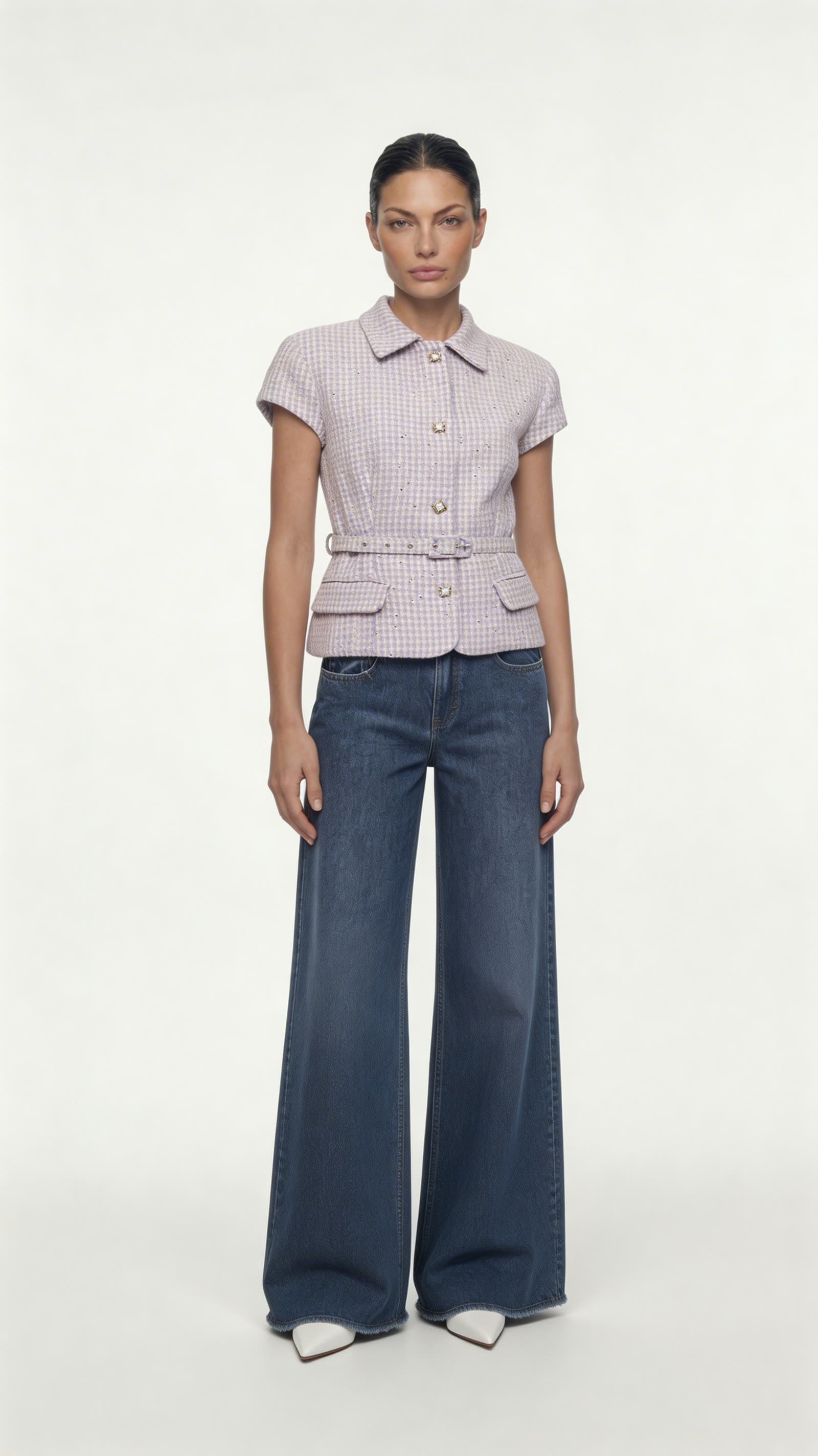 BELTED SLIM FIT VEST