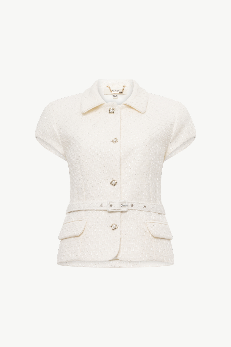 BELTED SLIM FIT VEST