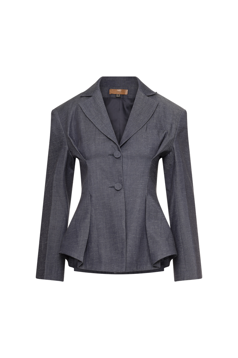 SLIM-FIT DENIM BLAZER