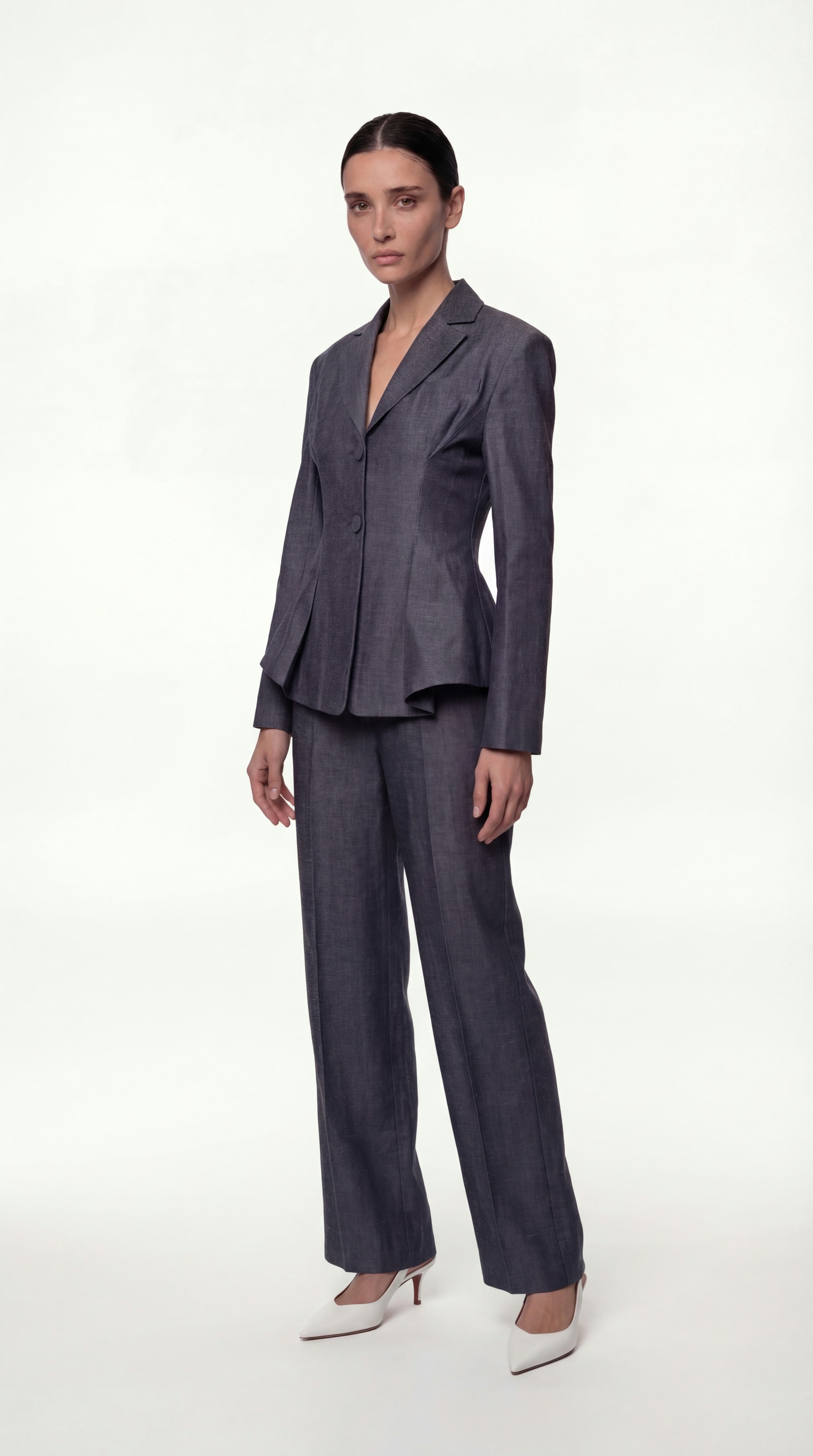 SLIM-FIT DENIM BLAZER