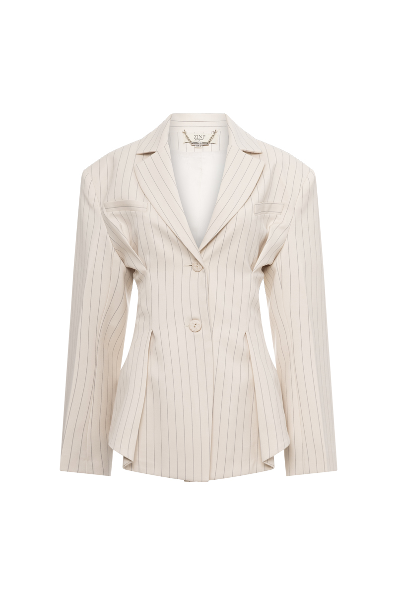 STRIPED BLAZER