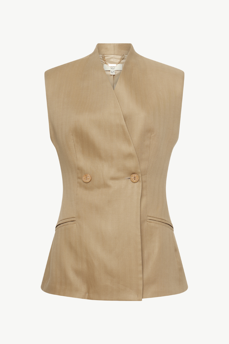 SLEEVELESS BLAZER